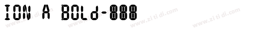 ION A Bold字体转换